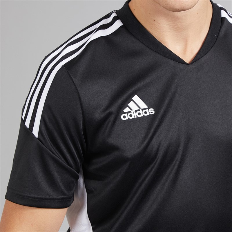 adidas Herre Condivo 22 T-shirt Sort/Hvid - Billede 3