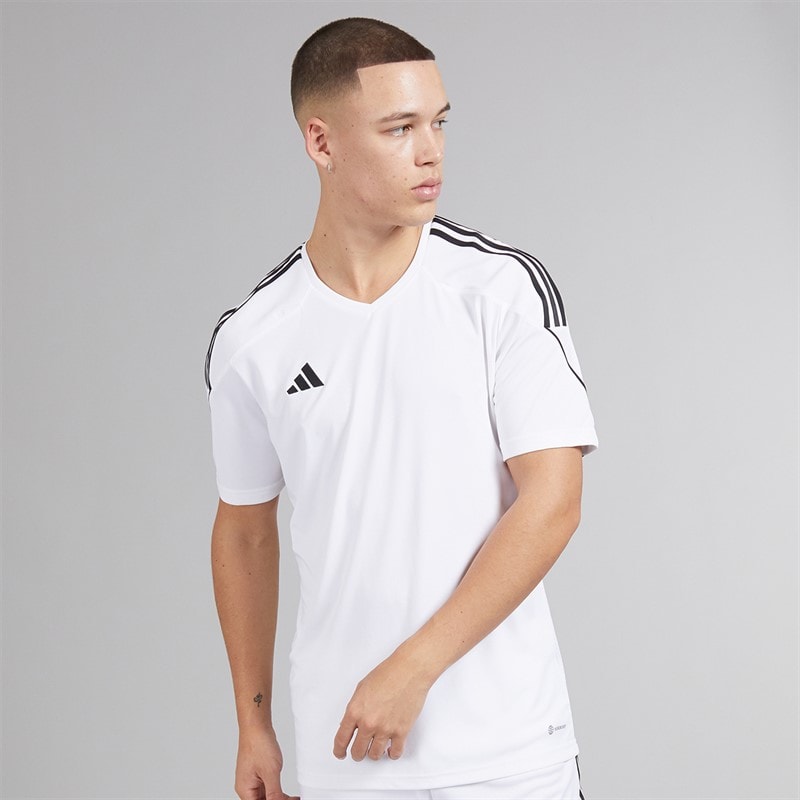 adidas Herre Tiro 23 League T-shirt Hvid/Sort - Billede 1