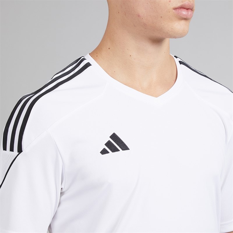 adidas Herre Tiro 23 League T-shirt Hvid/Sort - Billede 3