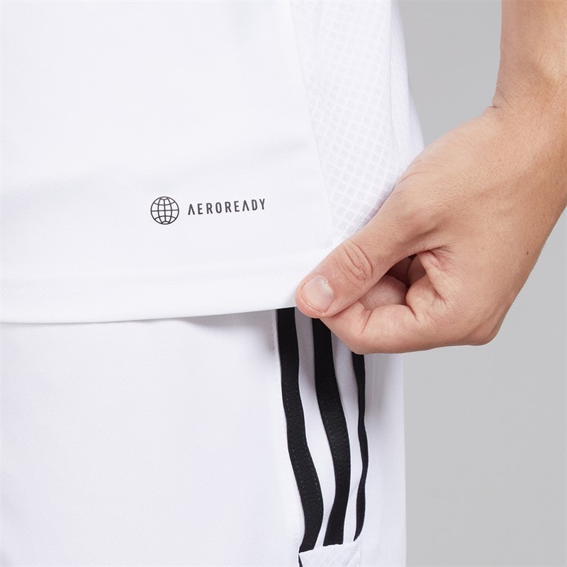 adidas Herre Tiro 23 League T-shirt Hvid/Sort - Billede 5