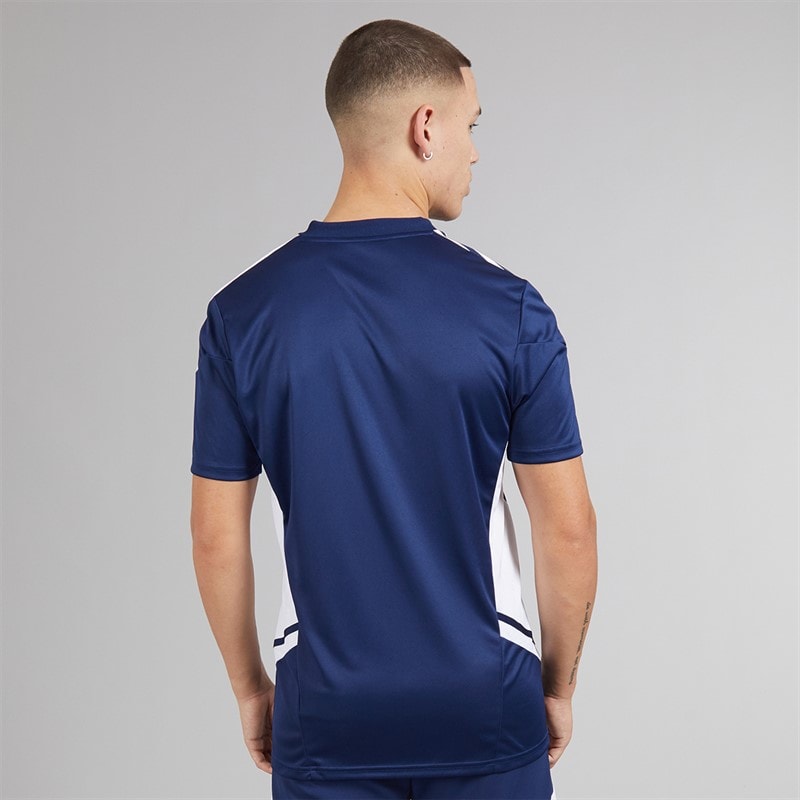 adidas Herre Condivo 22 T-shirt Team Navy Blue/Hvid - Billede 2