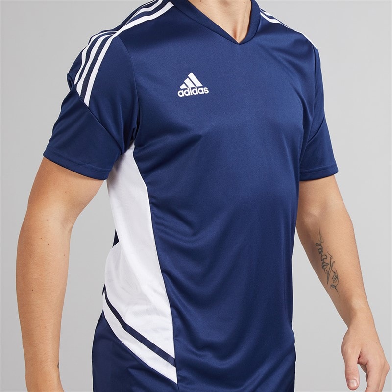 adidas Herre Condivo 22 T-shirt Team Navy Blue/Hvid - Billede 3