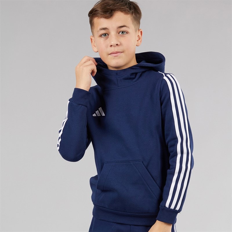 adidas Junior Tiro 23 League Hættetrøje Team Navy Blue - Billede 5