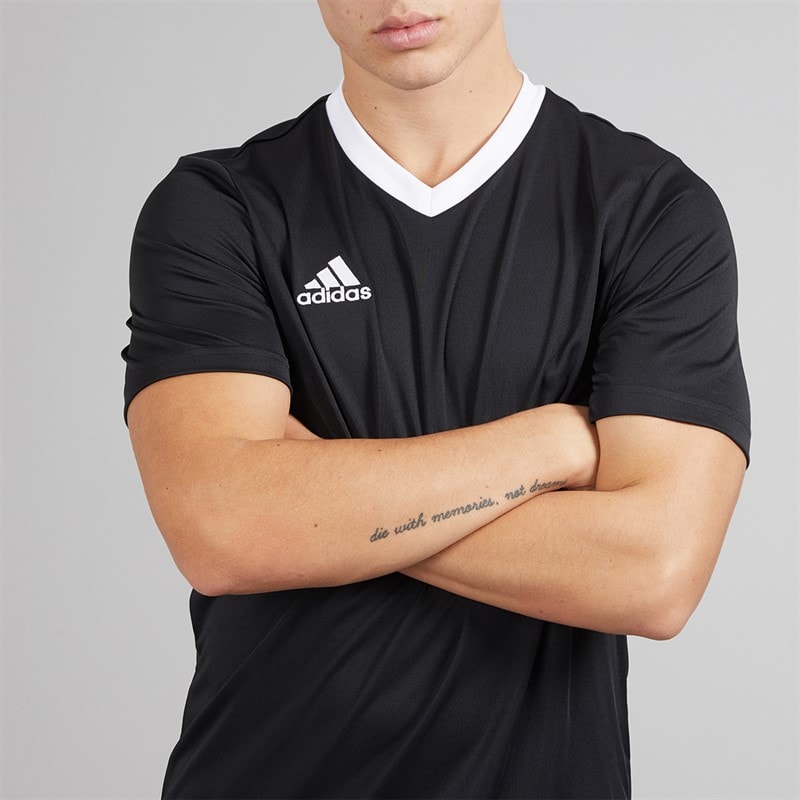 adidas Herre Entrada 22 T-shirt Sort - Billede 3