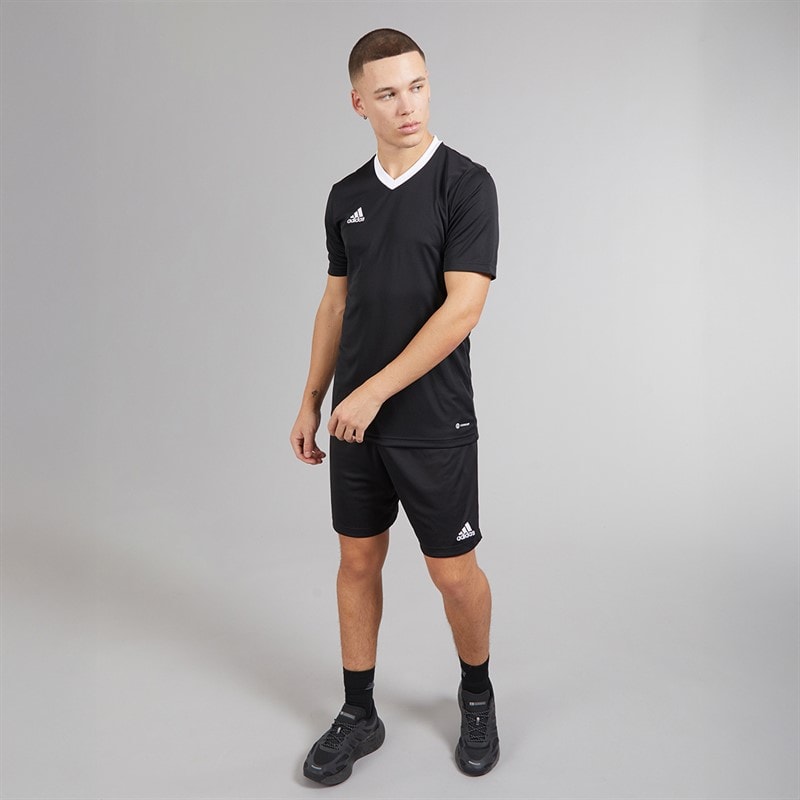 adidas Herre Entrada 22 T-shirt Sort - Billede 4