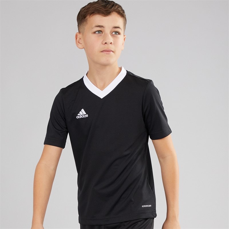 adidas Børn Entrada 22 T-Shirt Sort - Billede 1