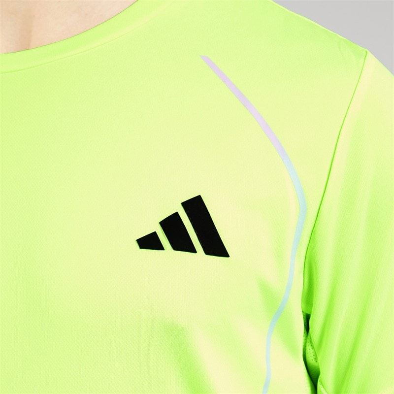 adidas Herre Tech Beklædning Farveblok Trænings T-shirt Lucid Lemon - Billede 3