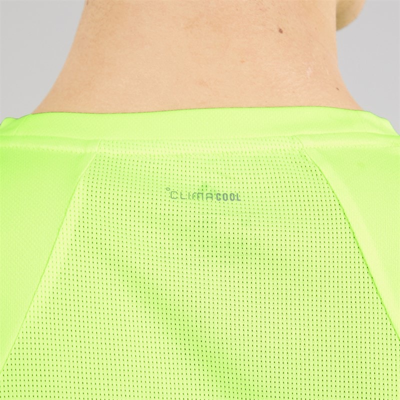 adidas Herre Tech Beklædning Farveblok Trænings T-shirt Lucid Lemon - Billede 5