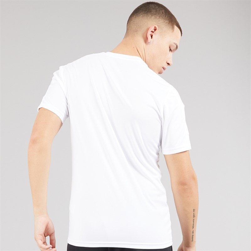 adidas Herre Squadra 21 T-shirt Hvid/Hvid/Sort - Billede 2