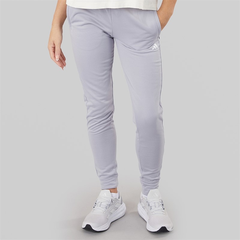 adidas Dame Aeroready Game And Go Tapered Fleece Joggebukser Gloy Grey/Hvid