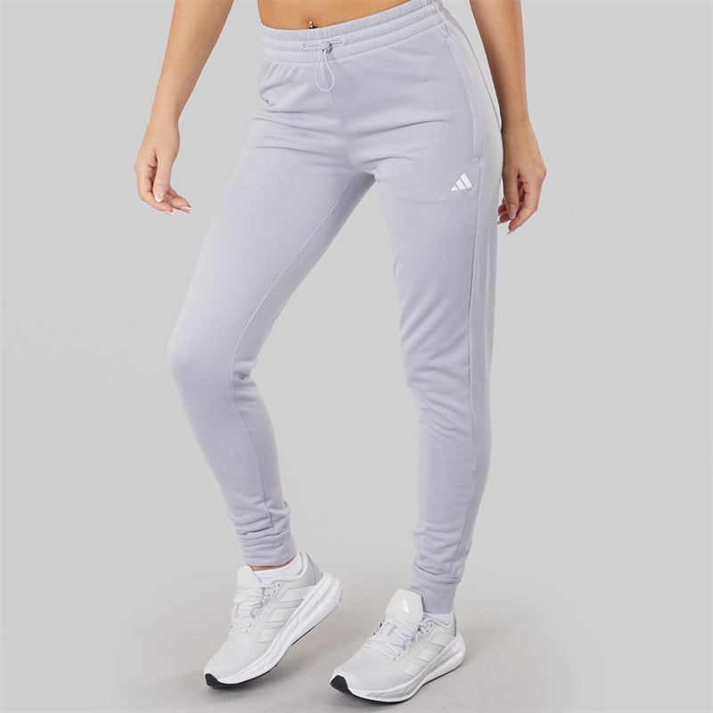 adidas Dame Aeroready Game And Go Tapered Fleece Joggebukser Gloy Grey/Hvid - Billede 3