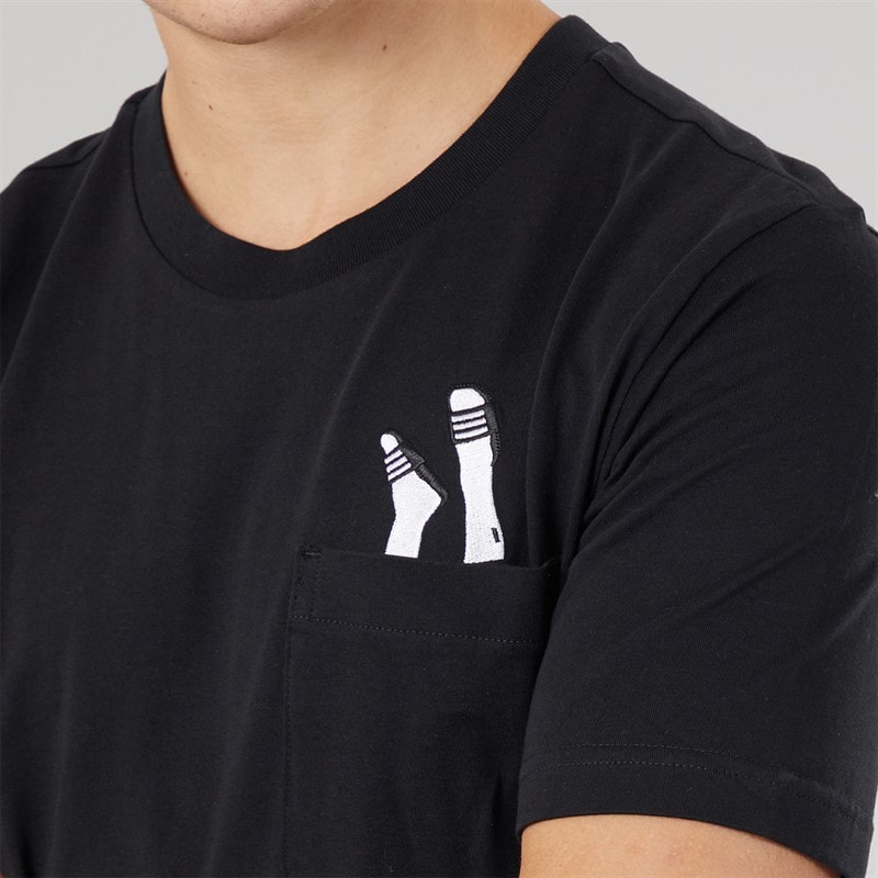 adidas Herre Lounge Sandaler Grafisk Lomme T-shirt Sort - Billede 5