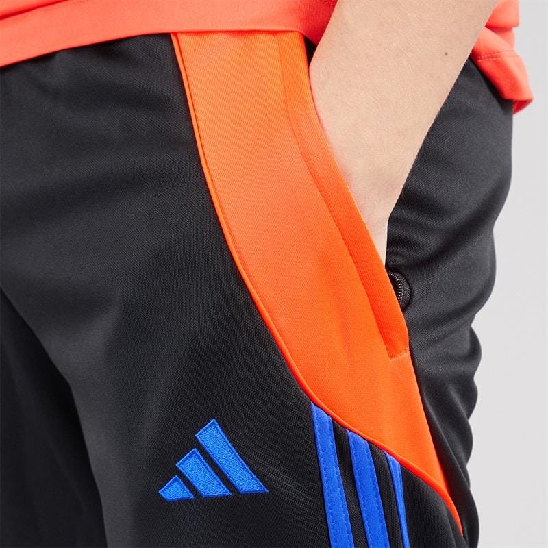 adidas Herre Tiro 24 træningsbukser Sort/Solar Red/Lucid Blue - Billede 3