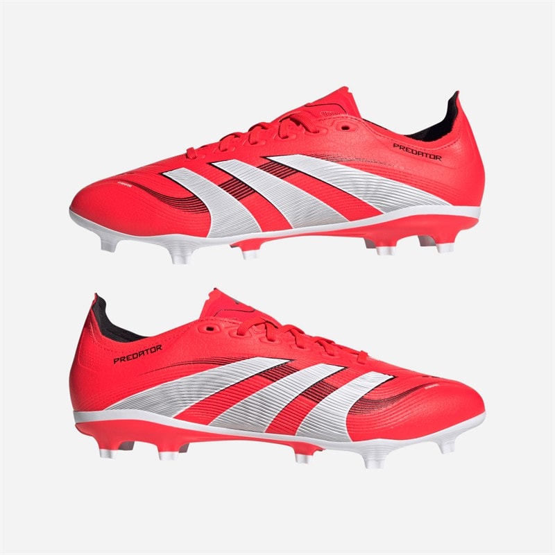 adidas Herre Predator League FG/MG Fast/Multi Grund Fodboldstøvler Lucid Red/Cloud White/Core Black