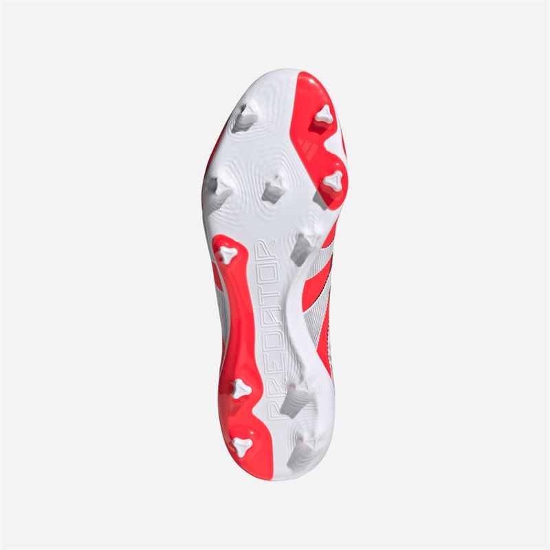 adidas Herre Predator League FG/MG Fast/Multi Grund Fodboldstøvler Lucid Red/Cloud White/Core Black - Billede 2