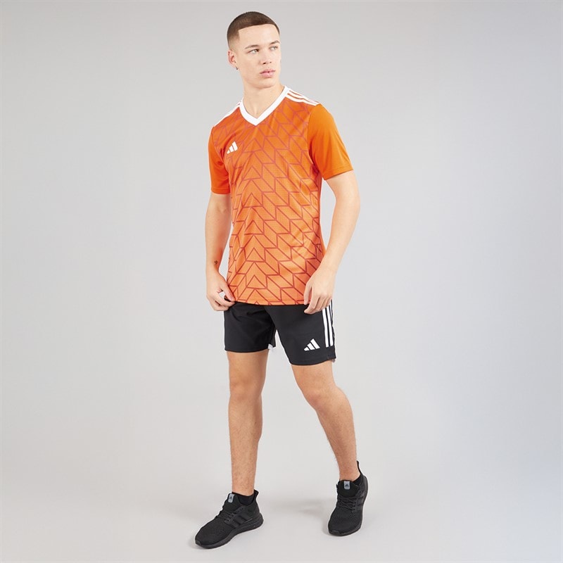 adidas Herre Team Ikon 23 T-shirt Team Orange - Billede 4