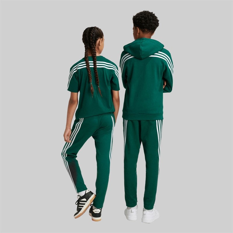 adidas Junior Future Icons 3 Streger Træningsbukser Collegiate Green/Hvid - Billede 3