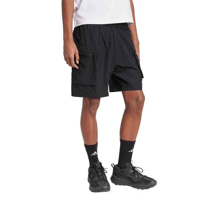 adidas Herre City Escape Vævede Shorts Sort - Billede 3