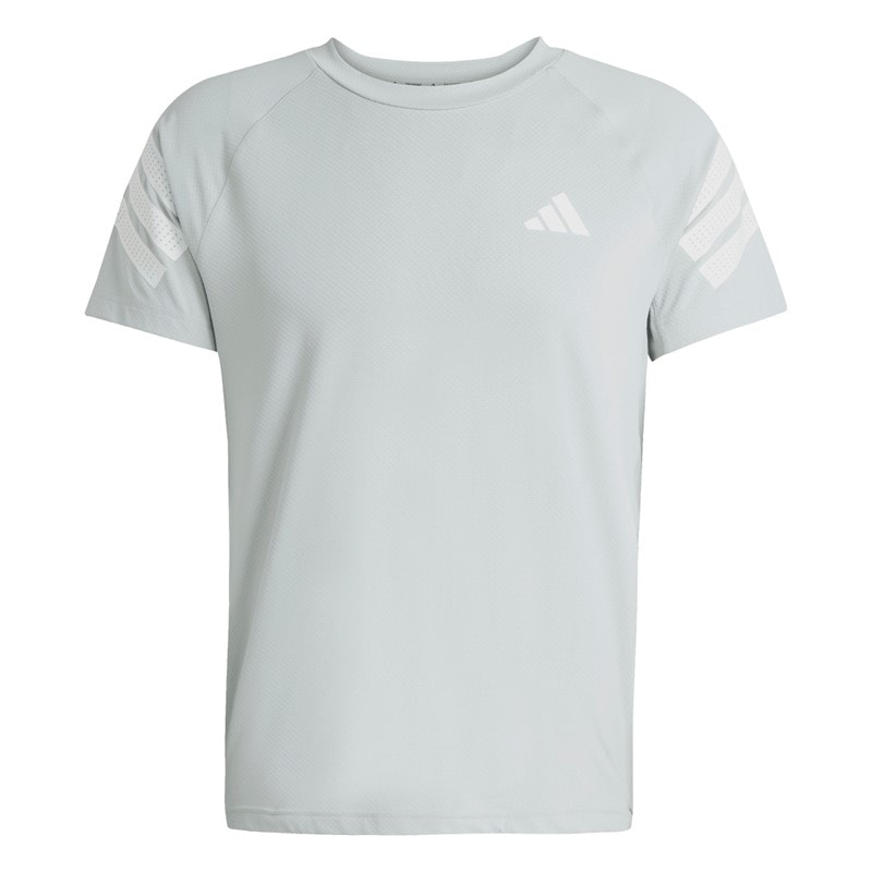 adidas Herre Icon 3-Stripes T-shirt Wonder Silver/Hvid