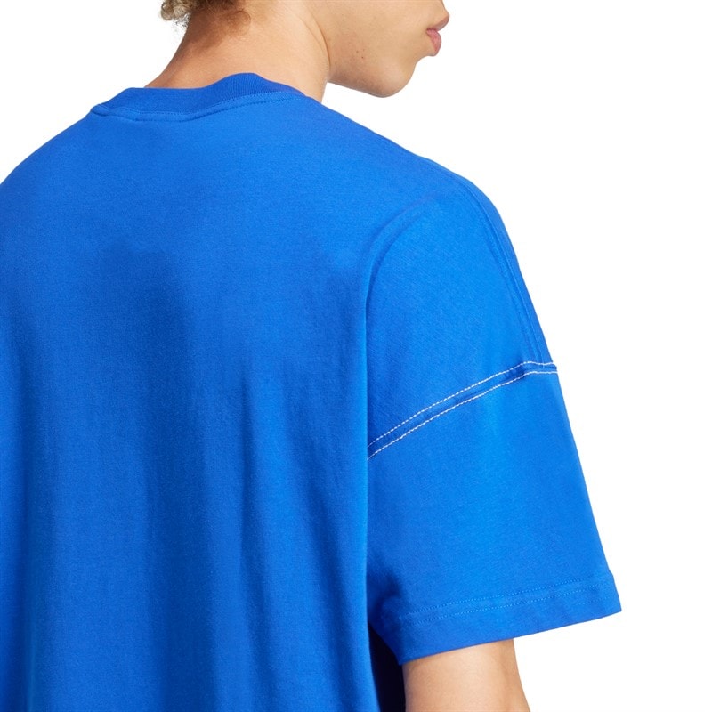adidas Herre All Szn Grafik T-shirt Royal Blue - Billede 4
