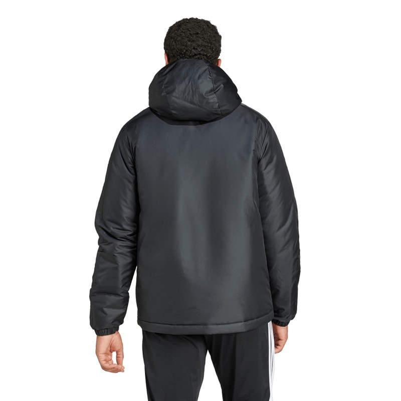 adidas Herre Essentials 3-Stripes Isoleret Hættejakke Sort - Billede 2