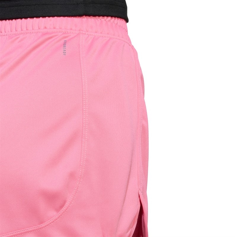 adidas Dame Pacer Essentials Strik Høj Talje Shorts Pink Fusion/Hvid - Billede 4