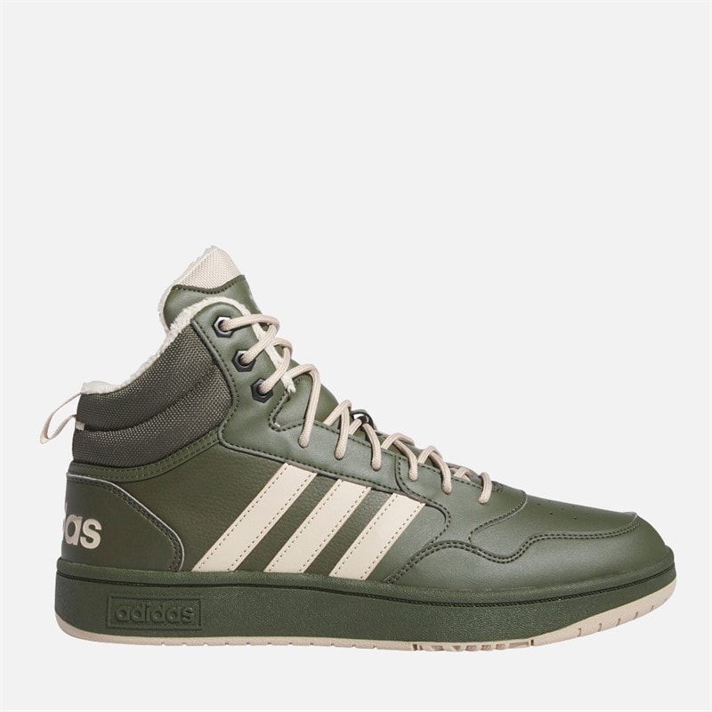 adidas Herre Hoops 3.0 Mellem Fór Forede Træningssko Night Cargo/Clay Brown/Core Black