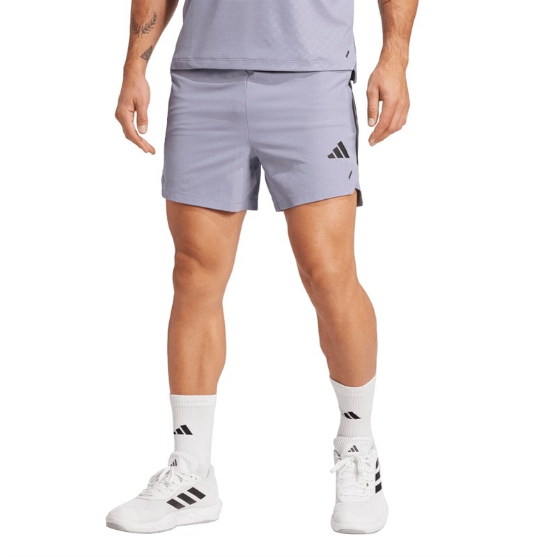 adidas Herre Primelift 3 Stripes Shorts Silver Violet