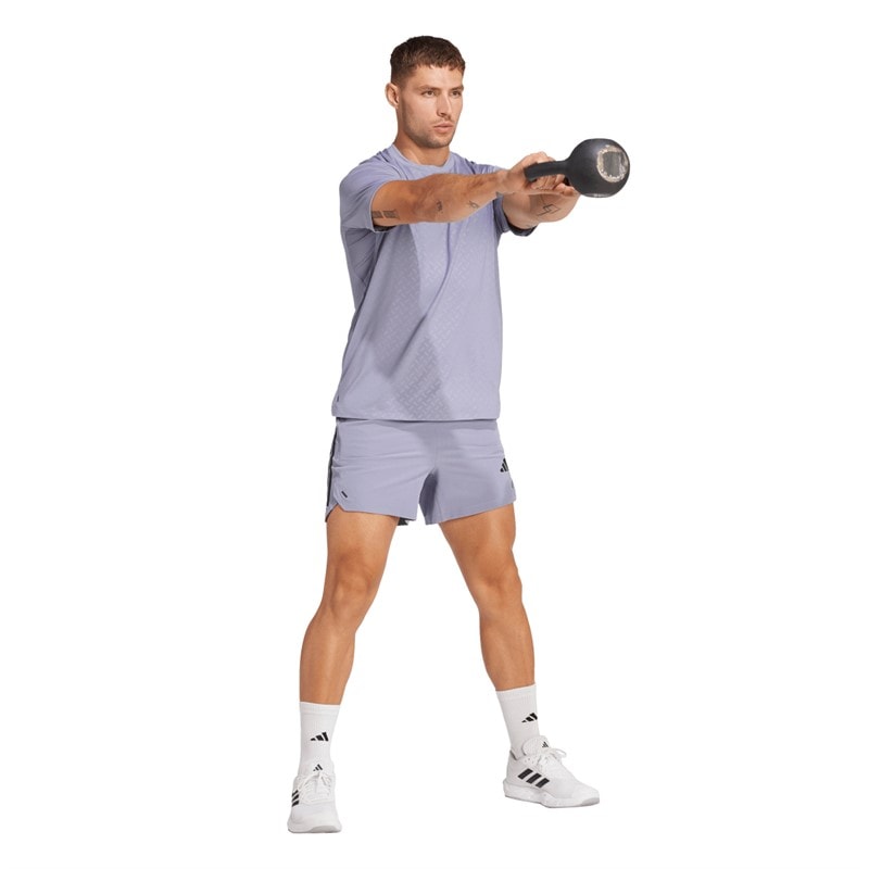adidas Herre Primelift 3 Stripes Shorts Silver Violet - Billede 5