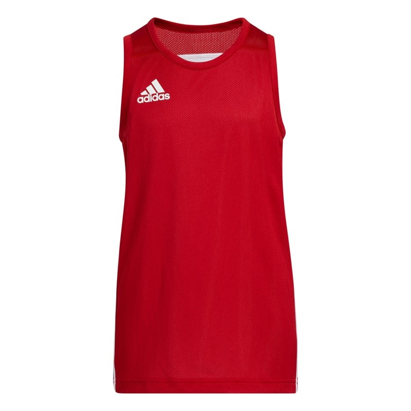 adidas Junior 3G Speed Vendbar Basketball Trøje Power Red/Hvid - Billede 1