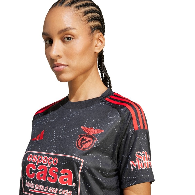 adidas Dame SLB Benfica 24/25 ude trøje Sort - Billede 3