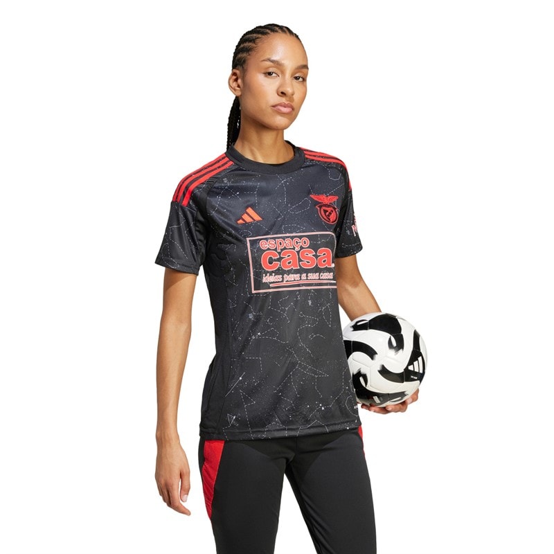 adidas Dame SLB Benfica 24/25 ude trøje Sort - Billede 5