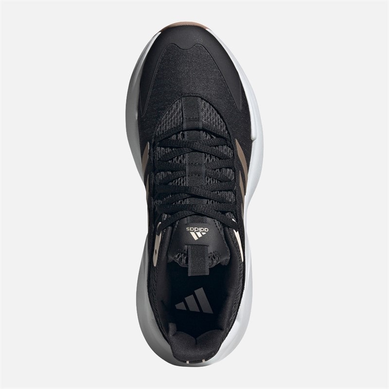 adidas Dame Alphaedge+ Træningssko Core Black/Champagne Met/Carbon - Billede 4