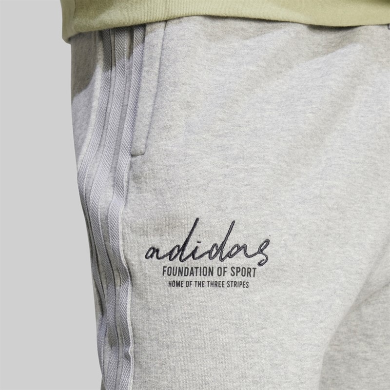 adidas Herre Brand Love French Terry Joggers Medium Grey Heather - Billede 4