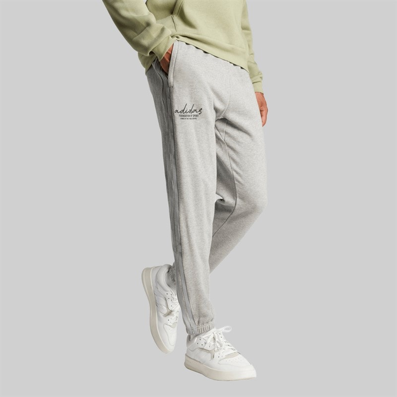 adidas Herre Brand Love French Terry Joggers Medium Grey Heather - Billede 5