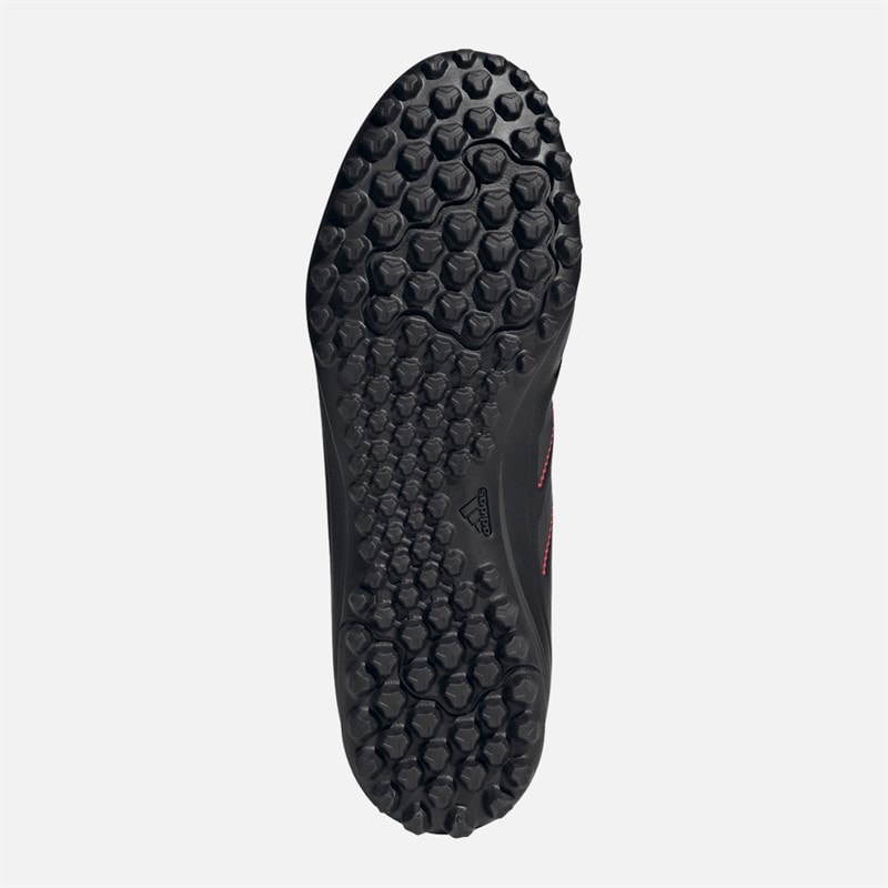 adidas Herre Copa Pure 3 Club TF Astro Fodboldstøvler Core Black/Carbon/Lucid Red - Billede 2