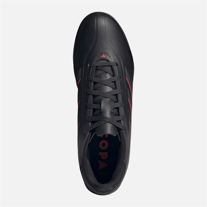 adidas Herre Copa Pure 3 Club TF Astro Fodboldstøvler Core Black/Carbon/Lucid Red - Billede 4