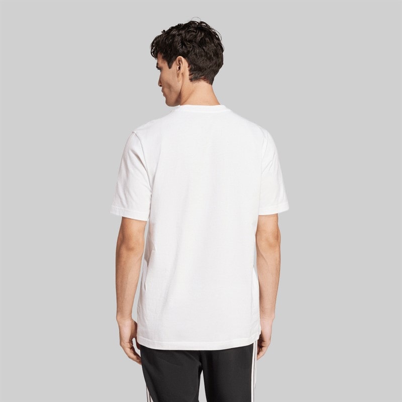 adidas Herre Logo Athen T Shirt Hvid - Billede 3
