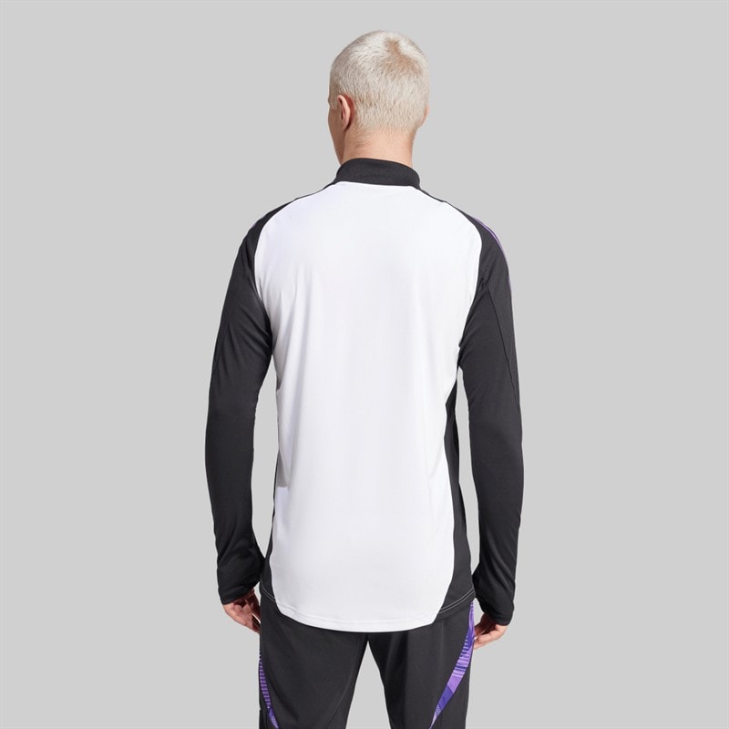 adidas Herre DFB Tyskland 1/4 Lynlås Træningsbluse Hvid - Billede 2