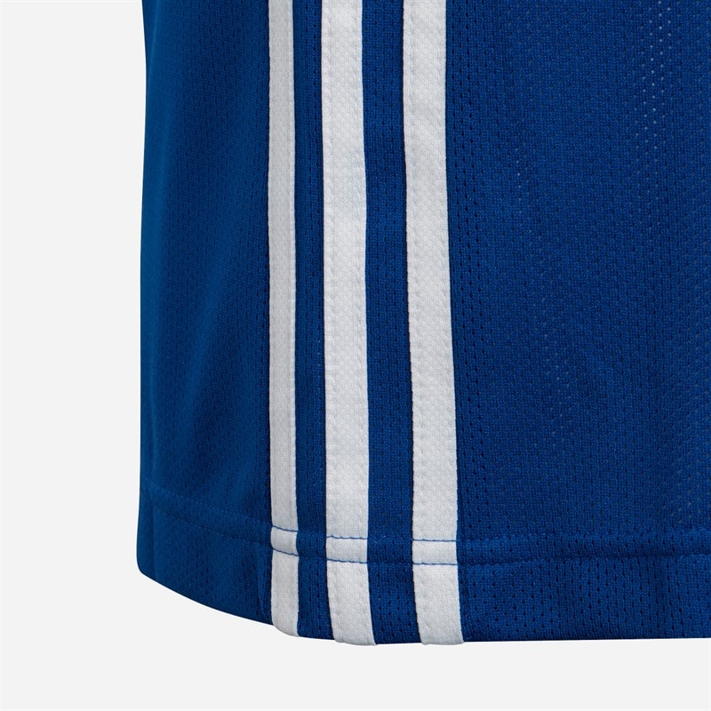 adidas Junior 3G Speed vendbar basketballtrøje Collegiate Royal/Hvid - Billede 4