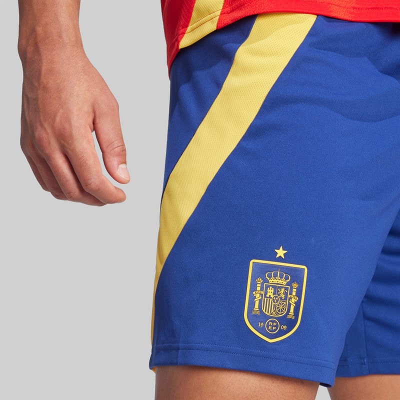 adidas Herre FEF Spanien 23/24 Hjemme Shorts Victory Blue - Billede 3
