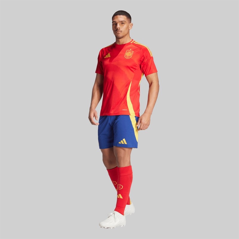 adidas Herre FEF Spanien 23/24 Hjemme Shorts Victory Blue - Billede 5