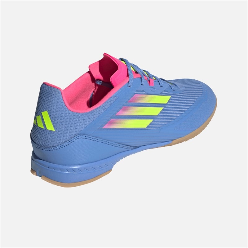 adidas Herre F50 League Indendørs Fodboldstøvler Blue Fusion/Lucid Lemon/Lucid Pink - Billede 3