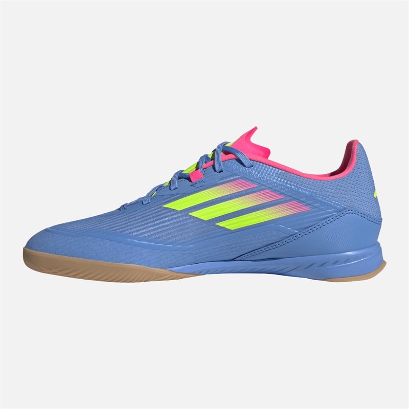 adidas Herre F50 League Indendørs Fodboldstøvler Blue Fusion/Lucid Lemon/Lucid Pink - Billede 5