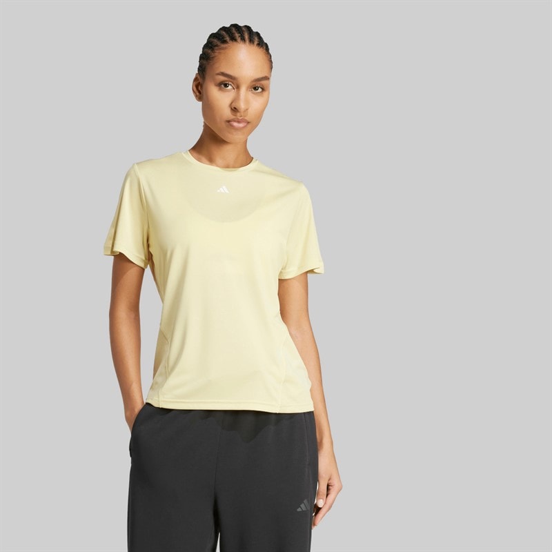 adidas Dame Designet Til Træning T-shirt Powder Yellow