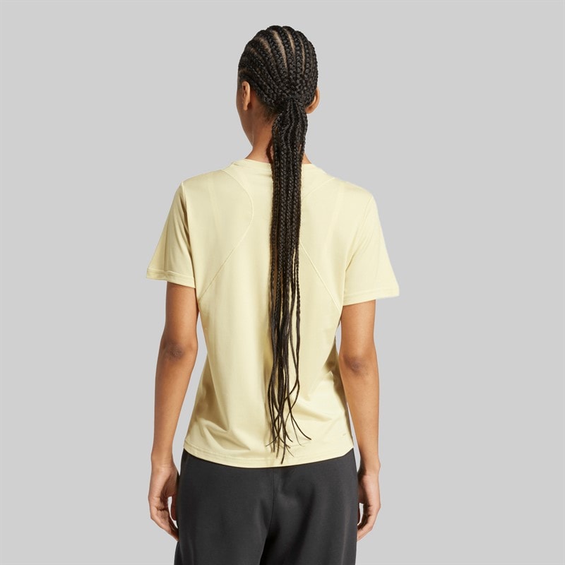 adidas Dame Designet Til Træning T-shirt Powder Yellow - Billede 2