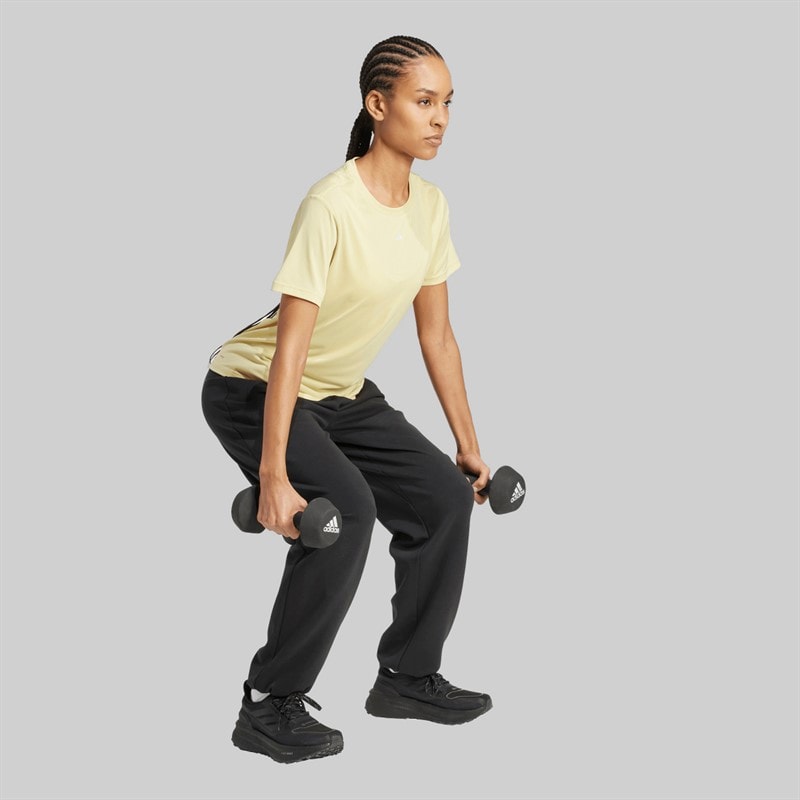 adidas Dame Designet Til Træning T-shirt Powder Yellow - Billede 5