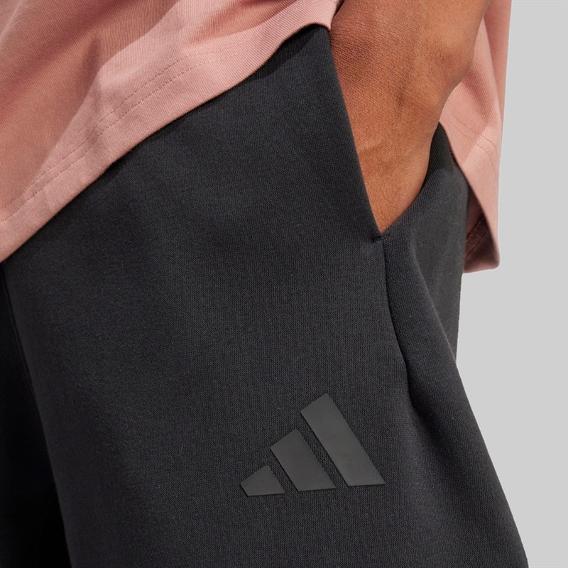 adidas Herre All SZN Fleece Løse Cargo Bukser Sort/Sort - Billede 3