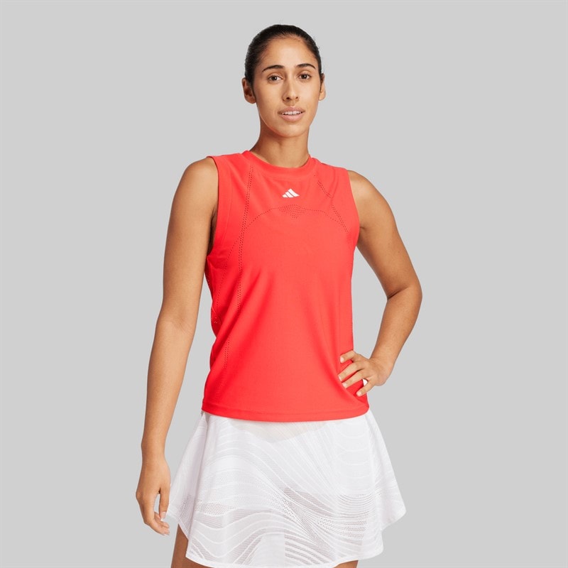adidas Dame Match Pro Climacool Tennis Tanktop Semi Lucid Red - Billede 1