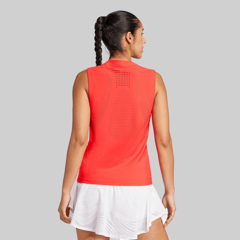 adidas Dame Match Pro Climacool Tennis Tanktop Semi Lucid Red - Billede 2